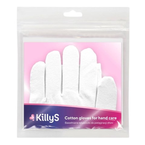 Killys bawełniane rękawiczki do parafiny i pielęgnacji dłoni, cotton gloves 2szt