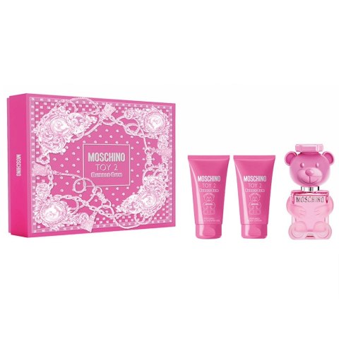 Moschino Toy 2 Bubble Gum zestaw woda toaletowa spray 50ml + żel pod prysznic 50ml + balsam do ciała 50ml Moschino Toy 2 Bubble Gum zestaw woda toaletowa spray 50ml + żel pod prysznic 50ml + balsam do ciała 50ml