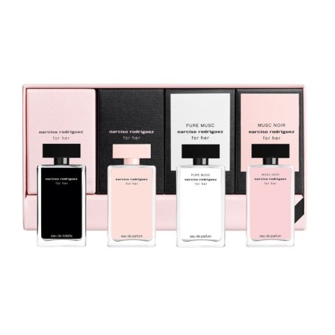 Narciso Rodriguez For Her Exclusive Collector zestaw miniatur zapachów 4x7.5ml Narciso Rodriguez For Her Exclusive Collector zestaw miniatur zapachów 4x7.5ml