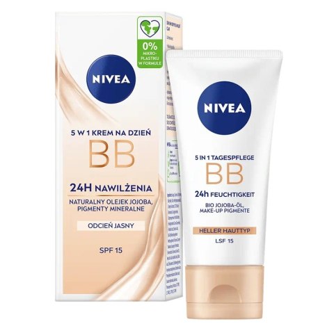 Nivea 5w1 krem BB na dzień Jasny 50ml Nivea 5w1 krem BB na dzień Jasny 50ml