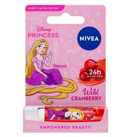 Nivea Disney Limited Edition pielęgnująca pomadka do ust Wild Cranberry 4.8g Nivea Disney Limited Edition pielęgnująca pomadka do ust Wild Cranberry 4.8g