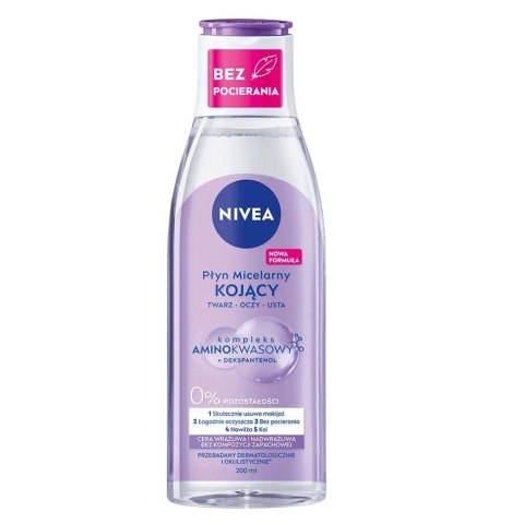 Nivea MicellAir kojący płyn micelarny cera wrażliwa i nadwrażliwa 200ml Nivea MicellAir kojący płyn micelarny cera wrażliwa i nadwrażliwa 200ml