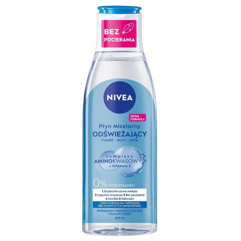 Nivea MicellAir odświeżający płyn micelarny do cery normalnej i mieszanej 200ml