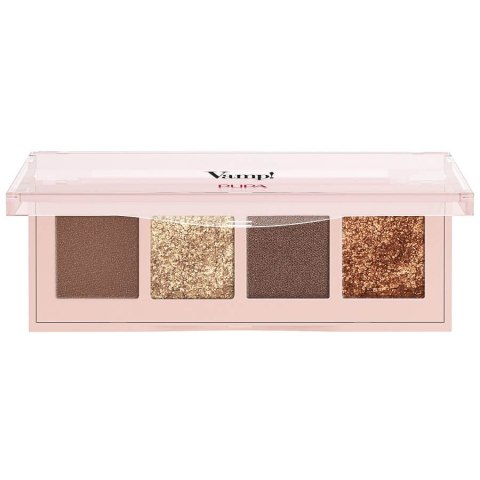 Pupa Milano Vamp! Eyeshadow Palette paleta cieni do powiek 002 Gold Bronze 5.2g Pupa Milano Vamp! Eyeshadow Palette paleta cieni do powiek 002 Gold Bronze 5.2g