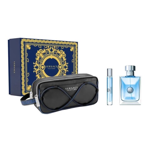 Versace Pour Homme zestaw woda toaletowa spray 100ml + woda toaletowa spray 10ml + kosmetyczka Versace Pour Homme zestaw woda toaletowa spray 100ml + woda toaletowa spray 10ml + kosmetyczka