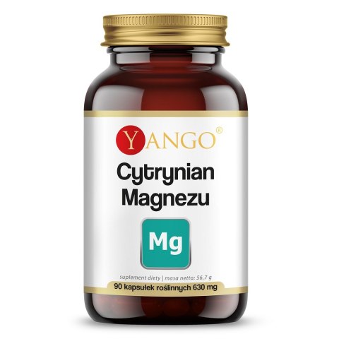 Yango Cytrynian Magnezu suplement diety 90 kapsułek Yango Cytrynian Magnezu suplement diety 90 kapsułek