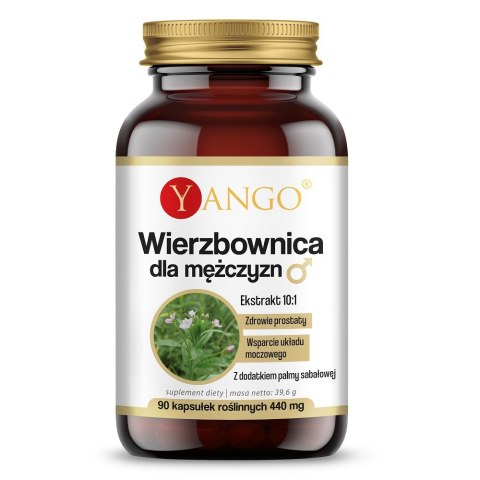Yango Wierzbownica dla mężczyzn suplement diety 90 kapsułek Yango Wierzbownica dla mężczyzn suplement diety 90 kapsułek