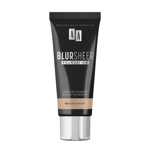 AA Blur Sheer podkład blurujący 02 Neutral Medium 30ml AA Blur Sheer podkład blurujący 02 Neutral Medium 30ml