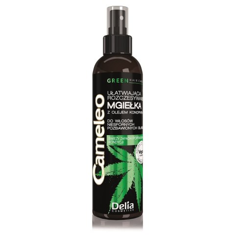 Cameleo Green Hair Care mgiełka ułatwiająca rozczesywanie z olejem konopnym do włosów niesfornych 200ml Cameleo Green Hair Care mgiełka ułatwiająca rozczesywanie z olejem konopnym do włosów niesfornych 200ml
