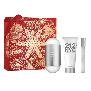 Carolina Herrera 212 Woman zestaw woda toaletowa spray 100ml + balsam do ciała 100ml + miniatura wody toaletowej 10ml