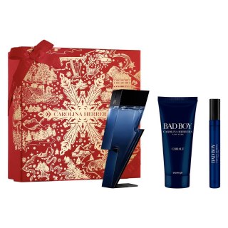 Carolina Herrera Bad Boy Cobalt zestaw woda perfumowana spray 100ml + żel pod prysznic 100ml + woda perfumowana spray 10ml