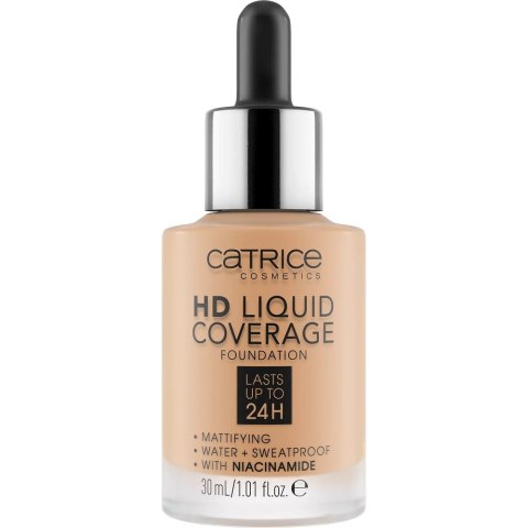 Catrice HD Liquid Coverage Foundation 24H matujący podkład do twarzy 042 Sandy Rose 30ml Catrice HD Liquid Coverage Foundation 24H matujący podkład do twarzy 042 Sandy Rose 30ml