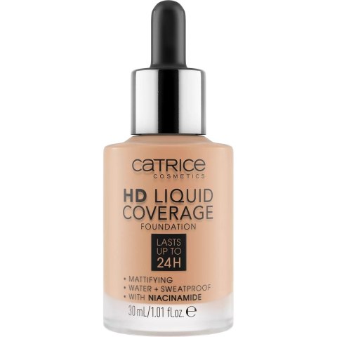 Catrice HD Liquid Coverage Foundation 24H matujący podkład do twarzy 044 Deeply Rose 30ml Catrice HD Liquid Coverage Foundation 24H matujący podkład do twarzy 044 Deeply Rose 30ml