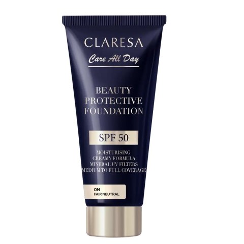 Claresa Beauty Protective Foundation nawilżający podkład z filtrem SPF50 0N Fair Neutral 30ml Claresa Beauty Protective Foundation nawilżający podkład z filtrem SPF50 0N Fair Neutral 30ml