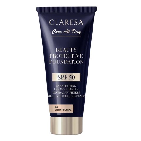 Claresa Beauty Protective Foundation nawilżający podkład z filtrem SPF50 1N Light Neutral 30ml Claresa Beauty Protective Foundation nawilżający podkład z filtrem SPF50 1N Light Neutral 30ml