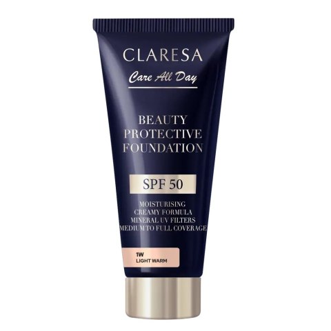 Claresa Beauty Protective Foundation nawilżający podkład z filtrem SPF50 1W Light Warm 30ml Claresa Beauty Protective Foundation nawilżający podkład z filtrem SPF50 1W Light Warm 30ml