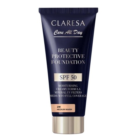 Claresa Beauty Protective Foundation nawilżający podkład z filtrem SPF50 2W Medium Warm 30ml Claresa Beauty Protective Foundation nawilżający podkład z filtrem SPF50 2W Medium Warm 30ml