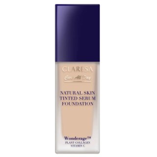 Claresa Natural Skin Tinted Serum Foundation podkład-serum z naturalnym wykończeniem 1W Light Warm 32ml