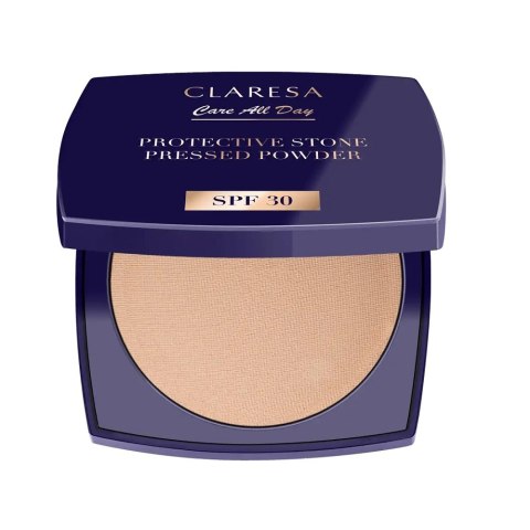 Claresa Protective Stone Pressed Powder puder prasowany utrwalający z filtrem SPF30 Universal 10g Claresa Protective Stone Pressed Powder puder prasowany utrwalający z filtrem SPF30 Universal 10g