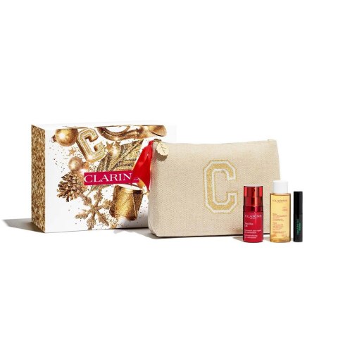 Clarins Total Eye Lift Routine zestaw liftingujący krem pod oczy 15ml + olejek do demakijażu 50ml + tusz do rzęs 3ml Clarins Total Eye Lift Routine zestaw liftingujący krem pod oczy 15ml + olejek do demakijażu 50ml + tusz do rzęs 3ml