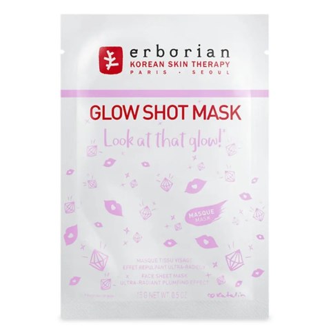 Erborian Glow Shot Mask rozświetlająca maseczka w płachcie 15g Erborian Glow Shot Mask rozświetlająca maseczka w płachcie 15g