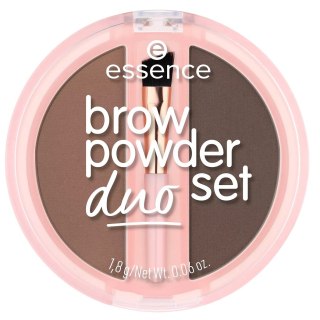 Essence Brow Powder Duo pudrowy zestaw do brwi 02 Medium 1.8g
