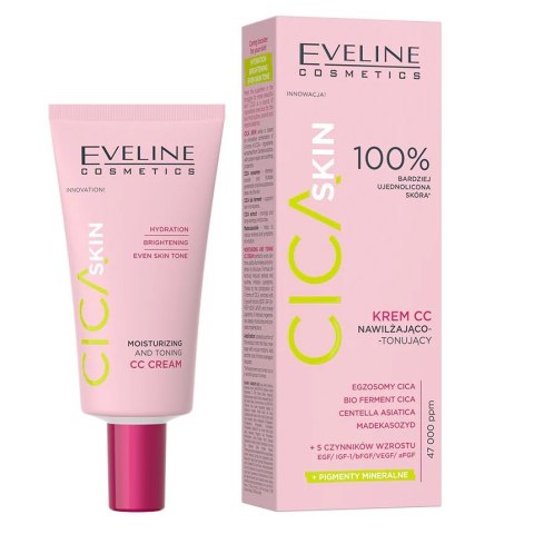 Eveline Cosmetics Cica Skin krem CC nawilżająco-tonujący 30ml Eveline Cosmetics Cica Skin krem CC nawilżająco-tonujący 30ml
