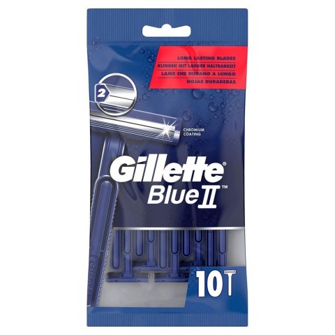 Gillette Blue II jednorazowe maszynki do golenia 10szt Gillette Blue II jednorazowe maszynki do golenia 10szt