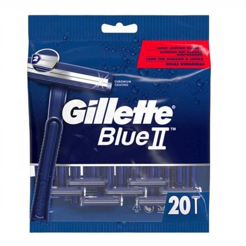 Gillette Blue II jednorazowe maszynki do golenia 20szt Gillette Blue II jednorazowe maszynki do golenia 20szt
