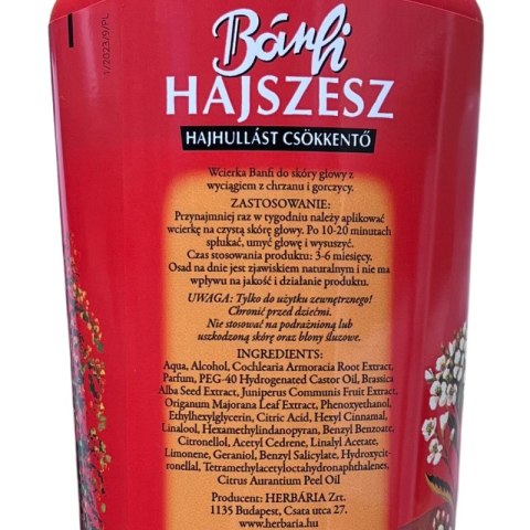 Herbaria Banfi Szampon do Włosów na Porost z Chrzanem i Gorczycą 250ml Herbaria Banfi Szampon do Włosów na Porost z Chrzanem i Gorczycą 250ml
