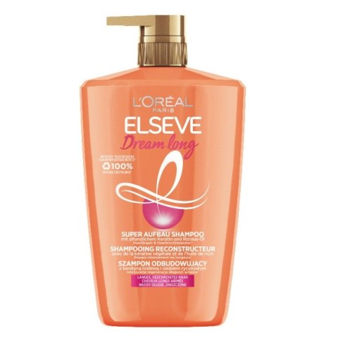 L'Oreal Paris Elseve Dream Long szampon odbudowujący do włosów długich i zniszczonych 1000ml L'Oreal Paris Elseve Dream Long szampon odbudowujący do włosów długich i zniszczonych 1000ml