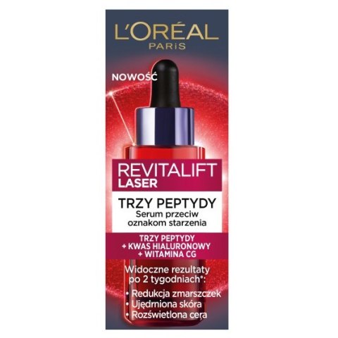 L'Oreal Paris Revitalift Laser Trzy Peptydy serum przeciw oznakom starzenia 30ml L'Oreal Paris Revitalift Laser Trzy Peptydy serum przeciw oznakom starzenia 30ml
