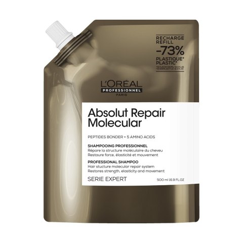 L'Oreal Professionnel Serie Expert Absolut Repair Molecular szampon wzmacniający strukturę włosów refill 500ml L'Oreal Professionnel Serie Expert Absolut Repair Molecular szampon wzmacniający strukturę włosów refill 500ml