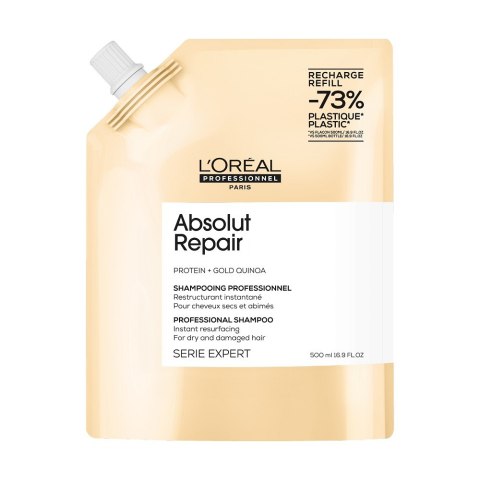 L'Oreal Professionnel Serie Expert Absolut Repair szampon do włosów zniszczonych refill 500ml L'Oreal Professionnel Serie Expert Absolut Repair szampon do włosów zniszczonych refill 500ml