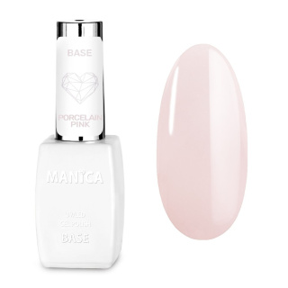 Manica Baza hybrydowa UV/LED Gel Polish Base - Porcelain Pink - 10ml