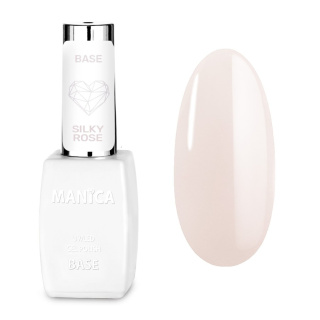 Manica Baza hybrydowa UV/LED Gel Polish Base - Silky Rose - 10ml