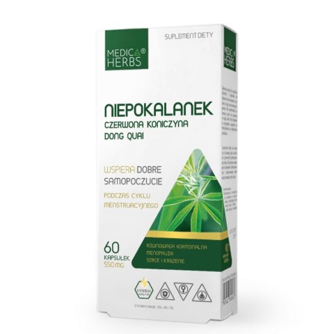 Medica Herbs Niepokalanek Czerwona Koniczyna Dong Quai suplement diety 60 kapsułek Medica Herbs Niepokalanek Czerwona Koniczyna Dong Quai suplement diety 60 kapsułek
