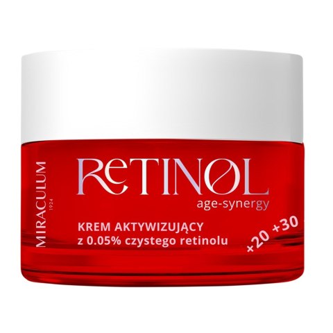 Miraculum Age-Synergy Retinol krem aktywizujący na noc z 0.05% czystego retinolu 50ml Miraculum Age-Synergy Retinol krem aktywizujący na noc z 0.05% czystego retinolu 50ml
