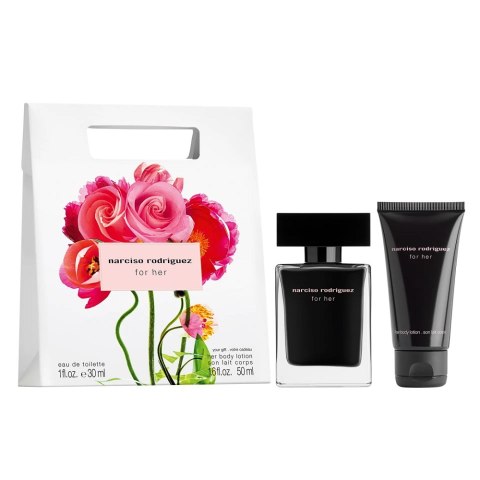 Narciso Rodriguez For Her zestaw woda toaletowa spray 30ml + balsam do ciała 50ml Narciso Rodriguez For Her zestaw woda toaletowa spray 30ml + balsam do ciała 50ml