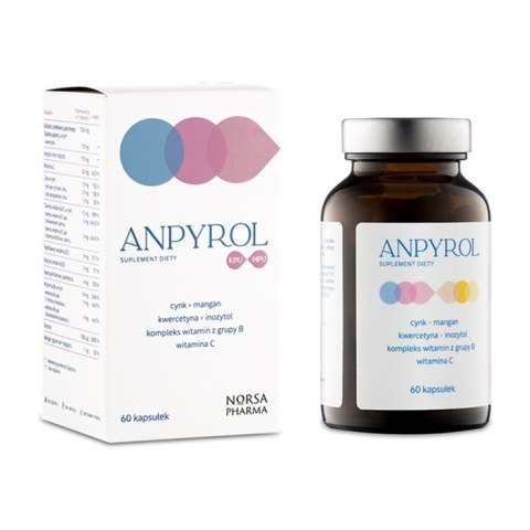 Norsa Pharma Anpyrol KPU/HPU suplement diety 60 kapsułek Norsa Pharma Anpyrol KPU/HPU suplement diety 60 kapsułek