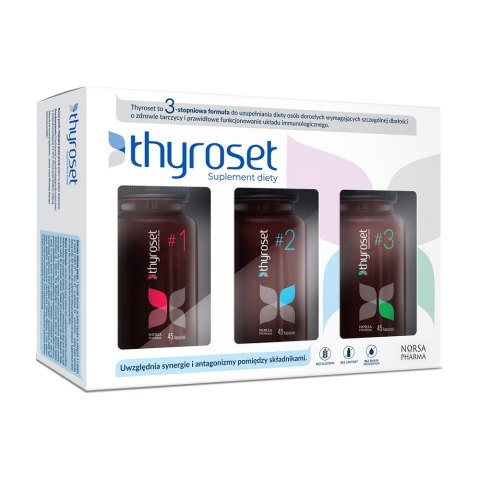 Norsa Pharma Thyroset suplement diety 3x45 kapsułek