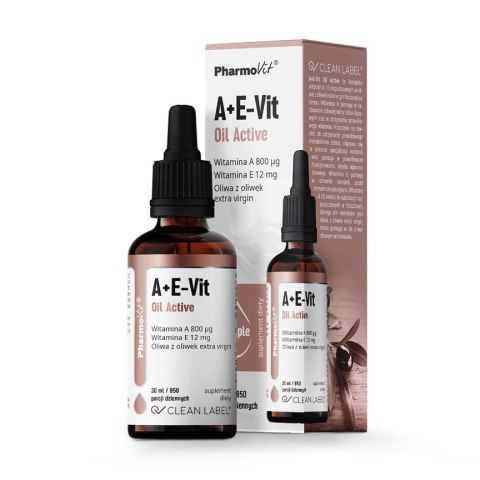 Pharmovit A+E-Vit Oil Active suplement diety w kroplach 30ml Pharmovit A+E-Vit Oil Active suplement diety w kroplach 30ml