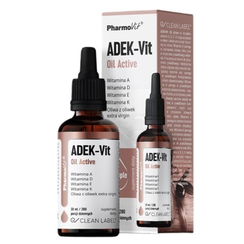 Pharmovit ADEK-Vit Oil Active suplement diety w kroplach 30ml Pharmovit ADEK-Vit Oil Active suplement diety w kroplach 30ml