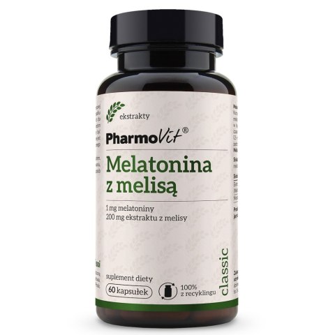 Pharmovit Melatonina z melisą suplement diety 60 kapsułek Pharmovit Melatonina z melisą suplement diety 60 kapsułek