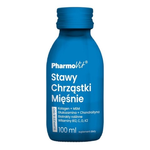 Pharmovit Stawy Chrząstki Mięśnie Supples & Go suplement diety w płynie 100ml Pharmovit Stawy Chrząstki Mięśnie Supples & Go suplement diety w płynie 100ml