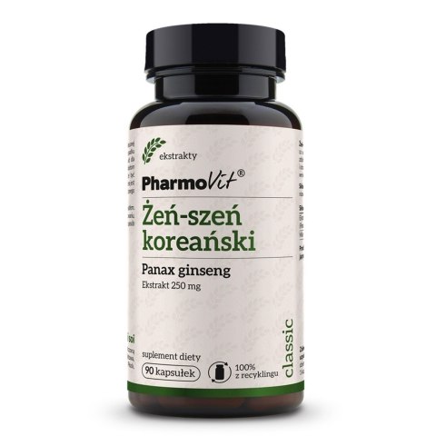 Pharmovit Żeń-szeń koreański Panax ginseng suplement diety 90 kapsułek