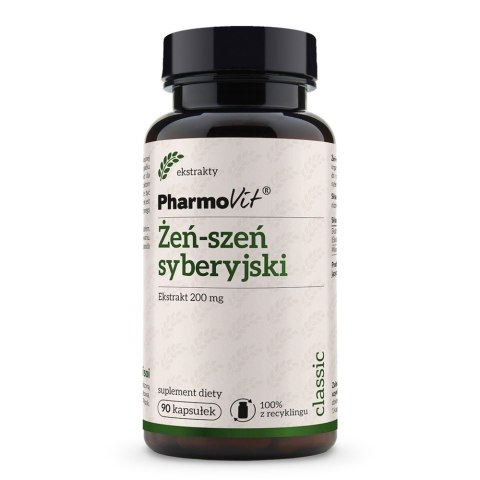 Pharmovit Żeń-szeń syberyjski suplement diety 90 kapsułek Pharmovit Żeń-szeń syberyjski suplement diety 90 kapsułek