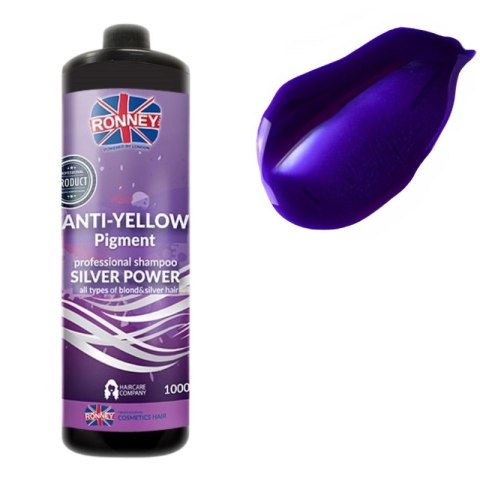 Ronney Silver Power Anti-Yellow Szampon Neutralizujący Żółte Tony 1000ml