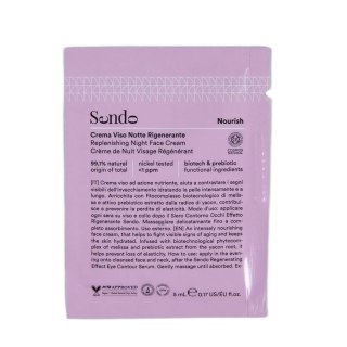 Sendo Replenishing Night Face Cream nawadniający krem do twarzy na noc saszetka 5ml
