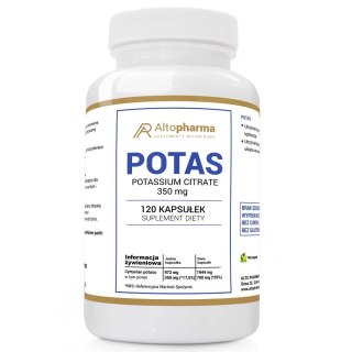 AltoPharma Potas cytrynian potasu 350mg suplement diety 120 kapsułek